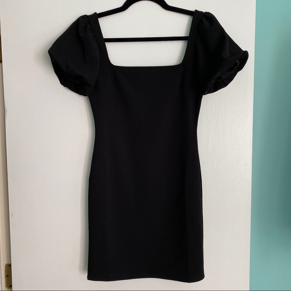 Forever 21 Puff Sleeve Bodycon Dress: size small